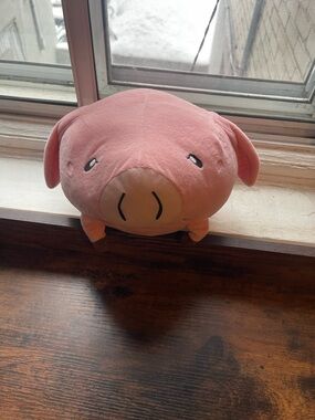 "Hawk" Cute Pink Plush Pig Pillow
